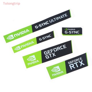 Tolongtrip&gt; สติกเกอร์ฉลาก NVIDIA GTX GEFORCE สําหรับตกแต่งแล็ปท็อป 5 ชิ้น