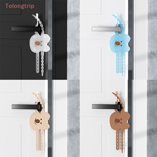 Tolongtrip&gt; แผ่นบัฟเฟอร์ล็อคประตู 5 ระดับ ลดเสียงรบกวน กันชน ปรับได้