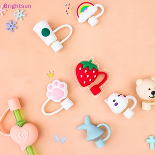 Brightsun จุกปิดหลอดดูดน้ํา ซิลิโคน กันฝุ่น น่ารัก เป็นมิตรกับสิ่งแวดล้อม อุปกรณ์เสริม สําหรับหลอดดูดน้ํา