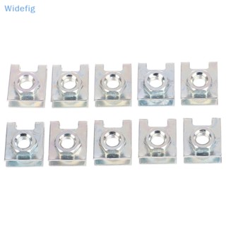 Widefig หมุดสกรูยึดป้ายทะเบียนรถยนต์ 6 มม. 10 ชิ้น