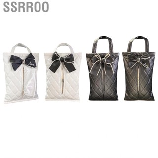 Ssrroo Car Tissue Holder  Hanging Design Box Lovely Appearance PU Leather Exquisite Workmanship for Small Object