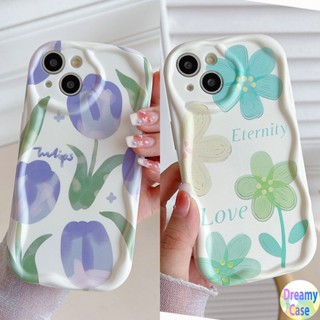 เคสโทรศัพท์มือถือ ขอบโค้ง ลายดอกทิวลิป สีม่วง สําหรับ VIVO Y02T Y02S Y22S Y21S Y20S Y35 Y50 Y53S Y51A Y16 Y15S Y17 Y19 Y27 Y75 Y76 Y78 Y91C Y1S Y95