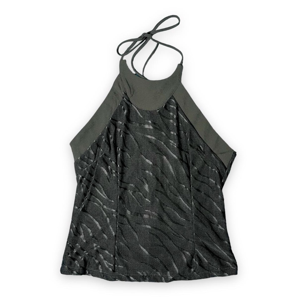 เสื้อแฟชั่น ผู้หญิง สไตล์ ชิค สง่างามไซต์ F 32-38 วัสดุ ผ้าใยสังเคราะห์ คล้องคอ รุ่น 060703