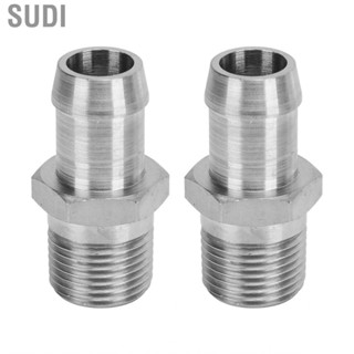 Sudi Heater Intake Manifold Adapter  1/2in NPT To 5/8in Barb Connector Tight Connection 2 Pcs Deeper Threads for Car