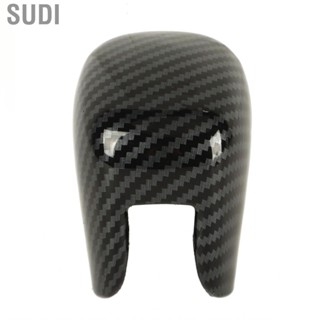 Sudi Gear Shift Knob Trim Carbon Fiber Look Decorative Head Frame ABS for CR‑V RS 2023 Onwards