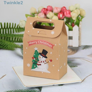 Twinkle ถุงขนม ลายซานตาคลอส เอลฟ์ ของขวัญ สําหรับปาร์ตี้คริสต์มาส 24 ชิ้น