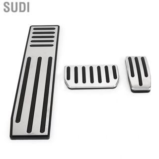 Sudi Foot Pedal Set Rust Resistant Pad Cover Accelerator Brake Footrest Pads Rubber for Model S X LHD Car