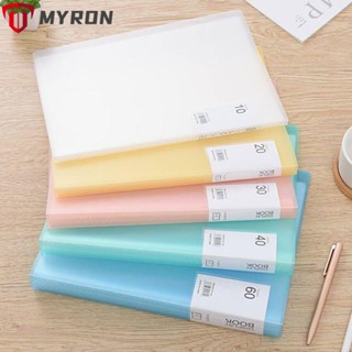 Myron แฟ้มโฟลเดอร์ 5 สี สําหรับจัดเก็บเอกสาร เปียโน