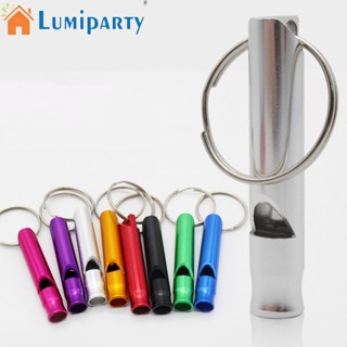 Lumiparty นกหวีดอลูมิเนียม อเนกประสงค์ แบบพกพา ป้องกันการสูญหาย สําหรับฝึกสัตว์เลี้ยง (สุ่มสี)