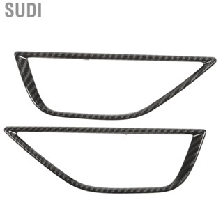 Sudi Inner Door Handle Bowl Decoration Cover Inside Frame Carbon Fibre Style Smooth Surface Easy Installation