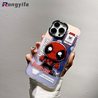 เคสโทรศัพท์มือถือ ลายการ์ตูน Spider-Man น่ารัก ไล่โทนสี สําหรับ Huawei P60 Pro P60 Art P30