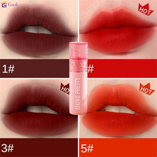 กํามะหยี่ด้าน ลิปกลาส 2 ชิ้น ลิปสติกติดทนนาน Lip Gloss Lip Mud 【goob】