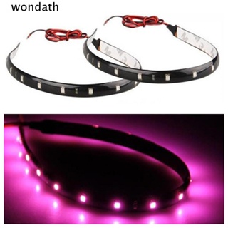 Wonda แถบไฟ LED สีม่วง กันน้ํา สําหรับรถยนต์ รถมอเตอร์ไซด์ 8 ชิ้น