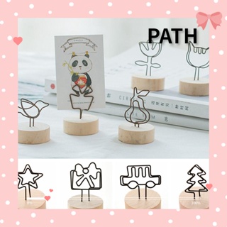 Path คลิปหนีบรูปภาพ แบบไม้ ทรงกลม DIY สําหรับตกแต่งบ้าน 1 ชิ้น