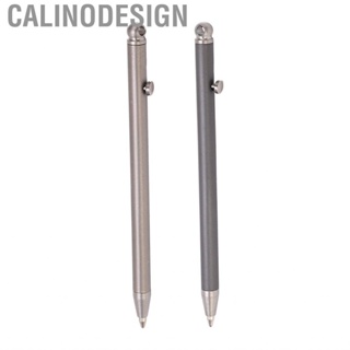Calinodesign Portable Pocket Pen Mini Keychain Lightweight with Refills for Office