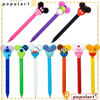 Popular ปากกาสีลูกกวาด 0.5 มม. หมึกสีดํา ลายการ์ตูนมิกกี้ ของขวัญ สําหรับผู้ชาย 2 ชิ้น