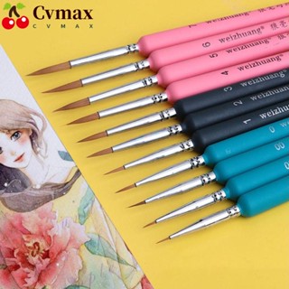 Cvmax ปากกามาร์กเกอร์ วาดเส้นขนหมาป่า เส้นละเอียดพิเศษ สําหรับวาดเส้นเล็บ วาดเส้นสีน้ํามัน