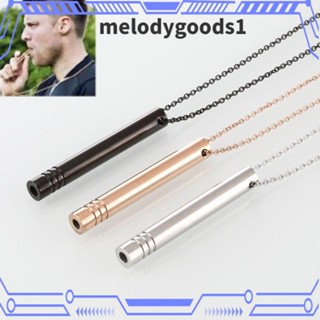 Melodygoods1 สร้อยคอนกหวีด บรรเทาความเครียด หมุนได้ บรรเทาความวิตกกังวล สําหรับออกกําลังกาย