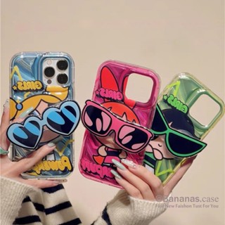 เคสโทรศัพท์มือถือ แบบนิ่ม ลายการ์ตูน พร้อมขาตั้งกระจก สําหรับ iPhone 14 Plus 14 13 12 11 Pro Max X Xr Xs Max 7 8 Plus SE2020