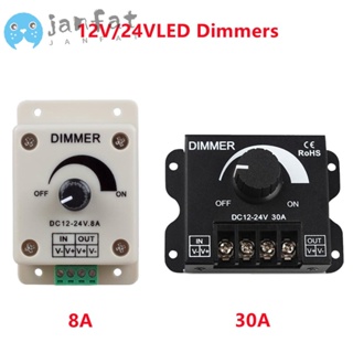 Janfat สวิตช์ควบคุมแรงดันไฟฟ้า 8A 30A LED ปรับความเร็วได้ แบบมืออาชีพ