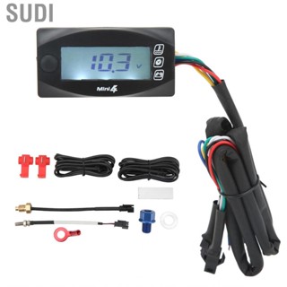 Sudi 4 in 1 Motorcycle  Engine Oil Temp Voltage Time LCD Digital Display DC12V Universal New