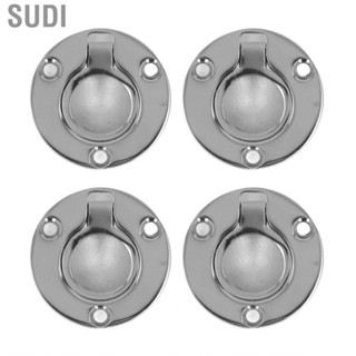 Sudi Round Deck Recessed Handle Wear Proof M5 Flush Ring Pull for Boat Cabinet