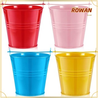 Rowans ถังดินสอ ถ้วยดินสอ โลหะ หลากสี ขนาดเล็ก สีแคนดี้ สําหรับสํานักงาน 4 ชิ้น