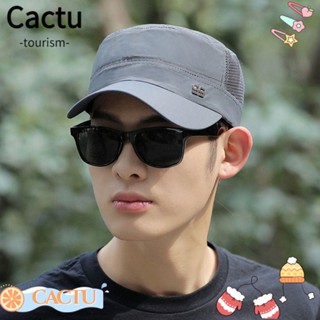 Cactu หมวกทหาร ผู้ชาย แห้งเร็ว ระบายอากาศ หมวกคาเด็ต