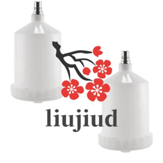 Liujiud 2 ชิ้น Hvlp ถ้วยสีหม้ออุปกรณ์ยานยนต์สีขาวสําหรับ Sata เครื่องพ่นสีถ้วยเชื่อมต่อเจ็ทพ่นสี