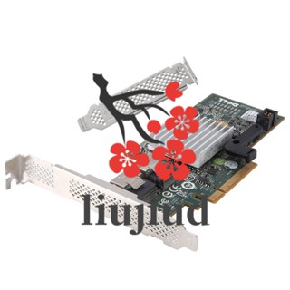 Liujiud ตัวควบคุม โหมด IT SATA SAS SAS2008 HBA RAID 6Gbps PCIe X8 LSI 9211-8I M1015 ZFS FreeNAS 03J8FW สําหรับ Dell H200