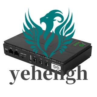  Yehengh พาวเวอร์ซัพพลาย UPS POE 10400MAh 5V 9V 12V ปลั๊ก US สําหรับเราเตอร์กล้องวงจรปิด WiFi