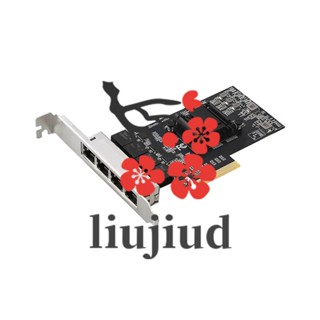 Liujiud ชิปการ์ดเครือข่าย PCIe 2.5 Gigabit RJ45 Lan 10 100 1000 2500Mbps Realtek 8125B 4 พอร์ต