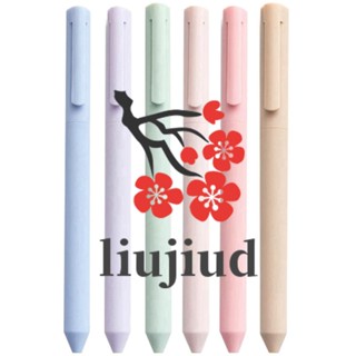 Liujiud ปากกาหมึกเจล สีพาสเทล 0.5 มม. สําหรับเขียน สํานักงาน