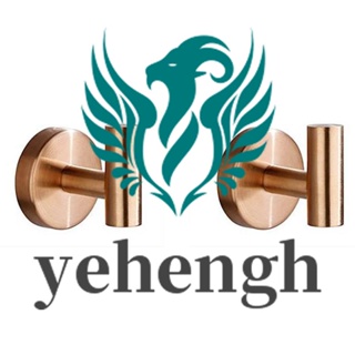  Yehengh ตะขอแขวนเสื้อโค้ท สเตนเลส สําหรับห้องน้ํา ห้องครัว ห้องนั่งเล่น โรงแรม 2 ชิ้น