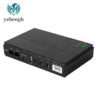  Yehengh พาวเวอร์ซัพพลาย 9V 12V Mini UPS USB 10400MAh 18W สําหรับเราเตอร์ WiFi CCTV (ปลั๊ก US)