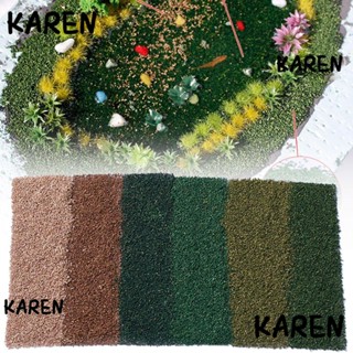 Karen ผงหญ้าเทียม สีน้ําตาล สีเขียว 60 กรัม อุปกรณ์เสริม สําหรับตกแต่งสวน