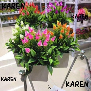 Karen พืชปลอม พลาสติก สําหรับตกแต่งบ้าน