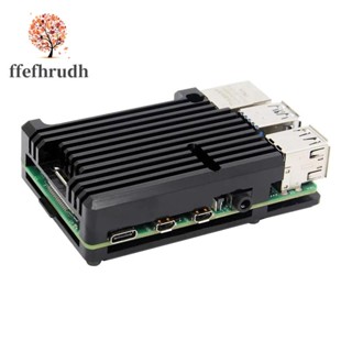 Ffefhrudh เคสอลูมิเนียมอัลลอย ระบายความร้อน สําหรับ Raspberry Pi 4 Model B Raspberry Pi 4