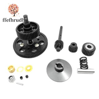 Ffefhrudh ชุดอะไหล่เกียร์โลหะเหล็ก 1:10 สําหรับรถไต่หินบังคับ Axial Scx10