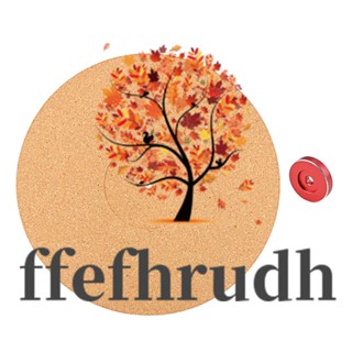 Ffefhrudh แผ่นเสียงไม้คอร์ก กันลื่น กันไฟฟ้าสถิตย์ สําหรับแผ่นเสียงไวนิล LP 12 นิ้ว พร้อมอะแดปเตอร์บันทึก RPM 45 ชิ้น