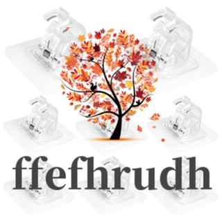 Ffefhrudh ตะขอแขวนผ้าม่าน แบบไม่ต้องเจาะ สําหรับบ้าน 8 ชิ้น