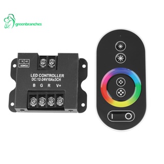 Greenbranches1 รีโมตคอนโทรล 30A RGB RF DC 12V 24V 3Channelx10A 360W 720W สําหรับแถบไฟ LED SMD 5050