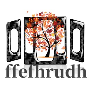 Ffefhrudh สติกเกอร์คาร์บอนไฟเบอร์ ติดช่องแอร์คอนโซลกลางรถยนต์ อุปกรณ์เสริม สําหรับ BMW 5 Series E60 2004-2010