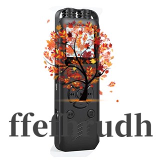 Ffefhrudh เครื่องบันทึกเสียงดิจิทัล 32GB สีดํา สําหรับบรรยาย ประชุม ตั้งเวลาได้