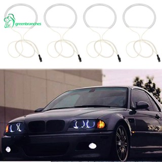 Greenbranches1 ชุดแหวนไฟเลี้ยว CCFL LED CCFL สีขาว สําหรับ BMW E36 E46 E39 E38 4 ชิ้น