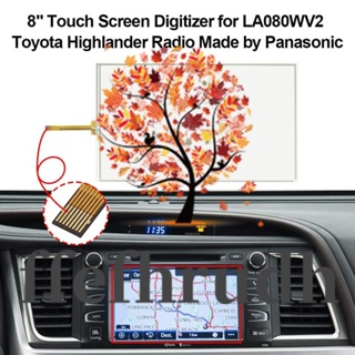 Ffefhrudh เครื่องเล่น DVD นําทาง GPS หน้าจอสัมผัส LCD 8 Pin สําหรับ 2014-2019 Toyota Highlander