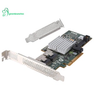 Greenbranches1 ตัวควบคุม โหมด IT SATA SAS SAS2008 HBA RAID 6Gbps PCIe X8 LSI 9211-8I M1015 ZFS FreeNAS 03J8FW สําหรับ Dell H200