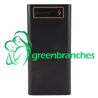 Greenbranches1 เคสแบตเตอรี่สํารอง 21X18650 พร้อมกล่องชาร์จแบตเตอรี่ 18650 ถอดออกได้ แบบพกพา Diy