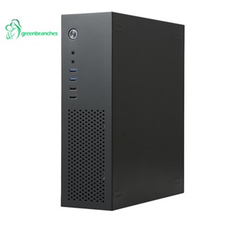 Greenbranches1 SKTC A10 เคสคอมพิวเตอร์ตั้งโต๊ะ ขนาดเล็ก HTPC สําหรับ MATX24X24 1U 7.3L