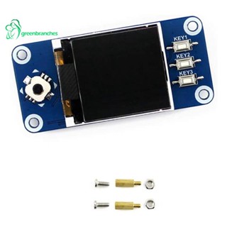 Greenbranches1 หมวกแชร์คลื่น หน้าจอ LCD 1.44 นิ้ว สําหรับ Raspberry Pi 2B 3B 3B+ Zero Zero W 128X128 Pixels SPI ไฟแบ็คไลท์ LED 3.3V